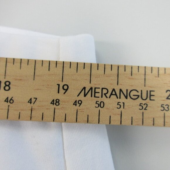 J Jill Slim Leg Cropped Pants Women 2X White Pima Cotton Rayon Casual Beach 338 - Picture 7 of 10